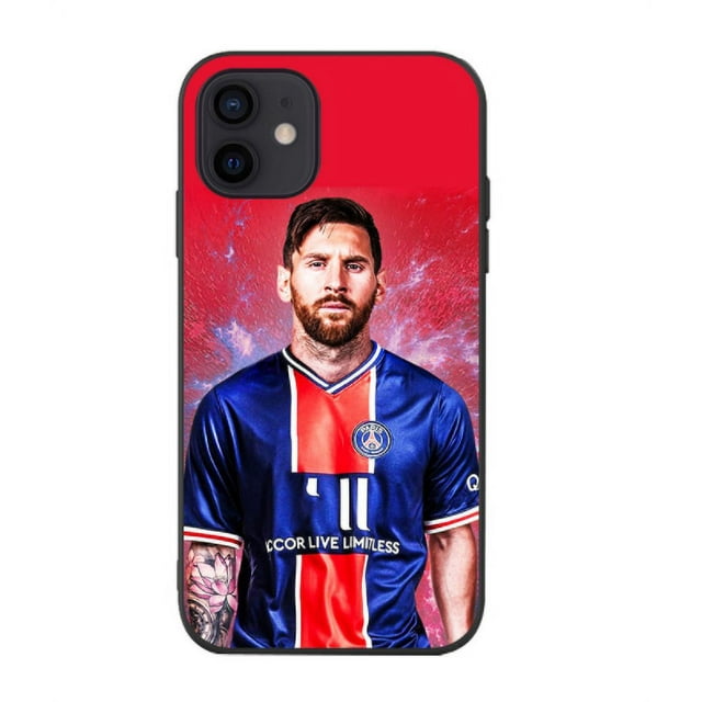 Étui iPhone 12 13 14 Pro Max, Étui Mode star du Football Messi 30