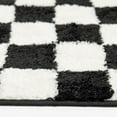thumbnail image 2 of Rug Ease Tapis damier noir et blanc, 2 of 9