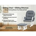Brisbane Nursery Glider & Ottoman Sets, Glider Recliner Nursery Rocking