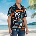 thumbnail image 5 of Daiia Creative Transport Hawaiian Shirt for Men Gentle Cotton Regular Short Sleeve Casual-XX-Large, 5 of 9