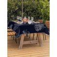 thumbnail image 2 of Outdoor Tablecloth with Umbrella Hole and Zipper, Coral Coastal Rectangle Table Cloth 54x80 Inch Waterproof Tablecloth, Watercolor Beach Nautical Shells Starfish Picnic Table Cover for Patio Camping, 2 of 7