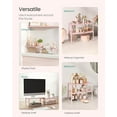 thumbnail image 5 of Cabinet Organizer Shelf, Set of 2 Kitchen Counter Shelves, Kitchen Storage, Spice Rack, Stackable, Expandable, Metal and Engineered Wood, Jelly Pink UKCS025S01, 5 of 7