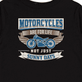 thumbnail image 4 of Inktastic Motorcycles Are for Life Biker Boys or Girls Long Sleeve Toddler T-Shirt, 4 of 5