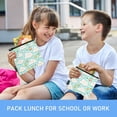 thumbnail image 6 of Dailycode Reusable Ziploc Bags Leakproof Sandwich Snack Freezer Bags Cartoon Clouds Fruits 3 pack, 6 of 7
