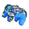 thumbnail image 3 of Ropa de invierno para perros, cálida y resistente al viento, con cremallera trasera y cuatro patas, color azul, camuflaje 10#, 3 of 14