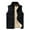 A01-Black, variant on NoxwB Men's Winter Sherpa-Lined Jacket Stand Collar Sleeveless Zip-Up Pockets Fleece Vest Coat Soft Comfy Thermal Waistcoat Coat Blue M