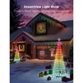 thumbnail image 5 of Govee Christmas Cone Tree Lights 6ft with 66 Scene Modes, Black, IP65 Waterproof for Indoor Outdoor Xmas Decor, Remote Control, Dimmable, 5 of 9