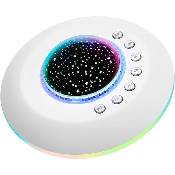 White Noise Machine for Kids, Sound Machine Baby with 7 Starry Ambient Night Light, 28 Soothing Sounds Sleep Noise Machine Maker Ideal Gifts for Kids Adults Bedside Travel Nursery