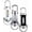Silver+White+Black, variant on Orvyla Keychain Light, 1200lm Super Bright Mini Keychain Flashlight Waterproof, Portable & Rechargeable Bright Keychain Flashlight on Keychains and Clothing as a Key Chain (Black*1pcs)