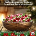 thumbnail image 6 of NorthPoleXpress Plastic Candy Bead Peppermint Ball Christmas Garland, Shinny Multicolor Artificial Garland, 6 of 7