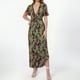 thumbnail image 1 of WILLBEST Vestido Midi De Moda Con Estampado Plisado, Largo, Ajustado, Con Escote En V, Estilo Europeo Y Femenino., 1 of 3