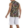 thumbnail image 2 of Sikiie Watercolor Romantic Paisley Basketball Jersey Reversible Men's Mesh Athletic Sports Shirts Training Practice S-4XL4X-Large, 2 of 6