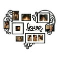 thumbnail image 3 of Heart Shaped Family Photo Frame Collage Display Three 4x6 Photos Black, 3 of 5