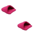 thumbnail image 1 of Transemion Lit pour Chien Doux et Confortable Adapté à Toutes les Races Universel Facile à Nettoyer rose Rouge TP, 2Set, 1 of 5