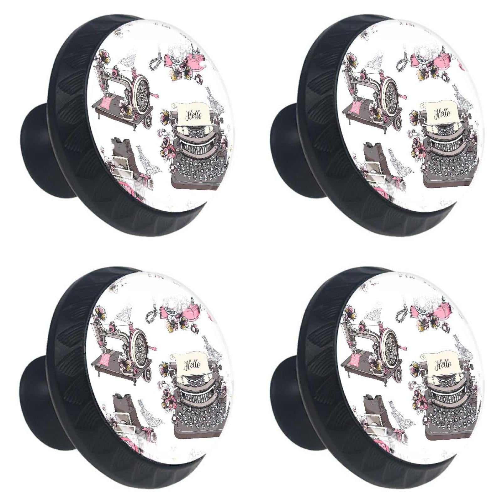 4 Pcs Sewing Machine Knobs for Kitchen Cupboard Dresser