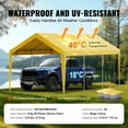 thumbnail image 4 of Carport Replacement Canopy Cover 10 x 20 ft, Garage Top Tent Shelter Tarp Heavy-Duty Waterproof & UV Protected, Easy Installation with Ball Bungees,Beige (Only Top Cover, Frame Not Include), 4 of 12