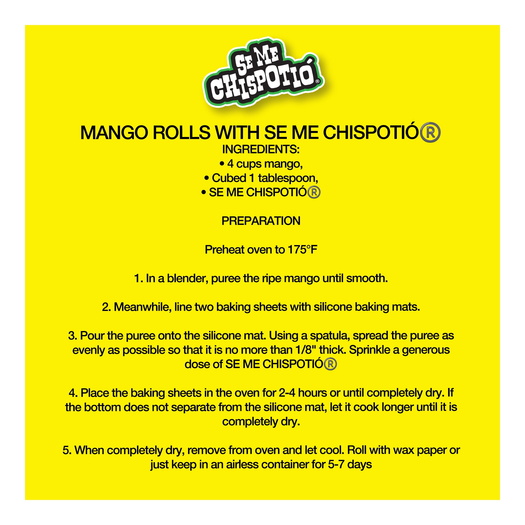 Se Me Chispotio Seasoning, Chamoy Mango Seasoning, 5.3 oz
