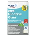 thumbnail image 3 of (2 pack) Equate Nicotine Gum 4 mg, Stop Smoking Aid, Ice Mint Flavor, Coated, 100 Count, 3 of 10