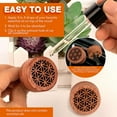 thumbnail image 4 of Essential Oil Car Diffuser, 2 PCS Car Aromatherapy Wood Diffuser with Vent Clip, 4 of 4