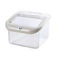 thumbnail image 1 of Rice Container Food Grade Good Sealing Flip Cover Design Large Capacity Kitchen Organization Storage Container Household Supply, 1 of 7