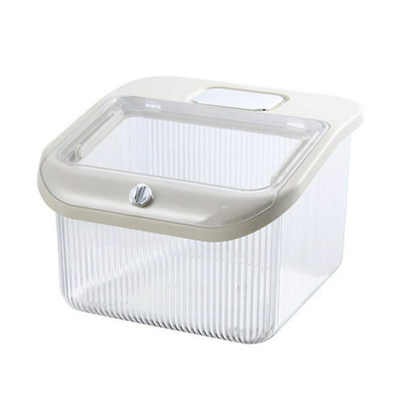 Rice Container Food Grade Good Sealing Flip Cover Design Large Capacity Kitchen Organization Storage Container Household Supply