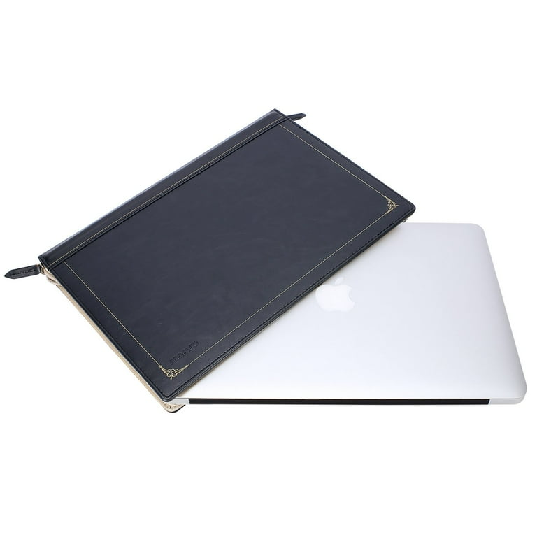 Mosiso Vintage Classic Premium PU Leather Zipped Book Sleeve Cover