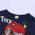 thumbnail image 6 of Ruyang Boys Girls Short Sleeve Cartoon Dinosaur Prints T Shirt Tops Shirt Set Toddler Casual and Comfortable Shirt, 6 of 8