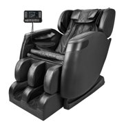 Massage Chair Neck Massage Chair & Back Massager,Full Body Zero Gravity Shiatsu Recliner and Rolling Massage for Full Body Muscle Pain Relief,for home use/Black