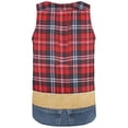 thumbnail image 2 of Halloween Plumber Flannel All Over Adult Tank Top, 2 of 2