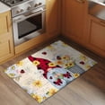 thumbnail image 3 of Rectangle Area Rug 2x3ft,Gnome Rustic White Yellow Floral Washable Carpet Non-Slip Runner Accent Rugs Indoor Floor Mat for Bedroom Living Room Decor,Vintage Rose Letter, 3 of 9