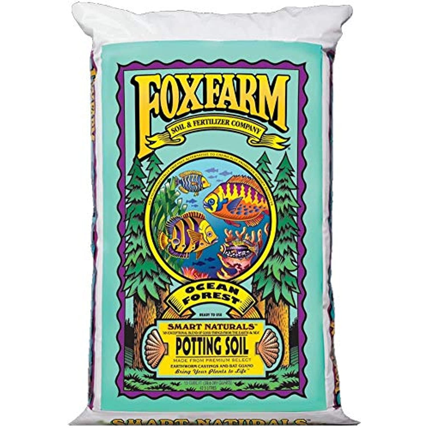 8 Pack FoxFarm Ocean Forest Plant Garden Potting Soil Mix 6.3-6.8 pH 40 Lbs. 