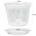 thumbnail image 7 of Bolincty Plant Pots Orchid Pots with Holes Orchid Pot Plastic Pot Clear Flower Pots for Outdoor and Indoor, 7 of 7