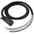 thumbnail image 1 of 7 Way Trailer Plug Cable Cord Wire Harness Blade Molded Connector for RV Towbar Towing 2 Meter, 1 of 9