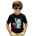 thumbnail image 5 of YUEHUA Kids' Cute Statue New York Graphic T-Shirt, Boys' Short Sleeve Tee, Cartoon NYC Icon Print Casual Top for Travel & Everyday Wear, 5 of 5