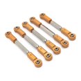 thumbnail image 2 of 5 Pieces 1/10 Scale RC Car Steering Linkages Metal Pull Rods Model Vehicle Pull Rods Toy Repair Upgrade Modified Replacement for JLB JR Gold, 2 of 9