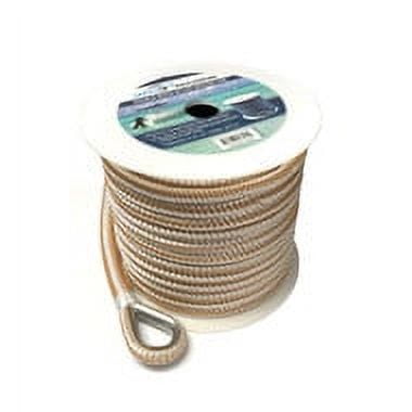 Gen3 Marine Double Braid Nylon Anchor Line - Gold/White - 3/8"x150'