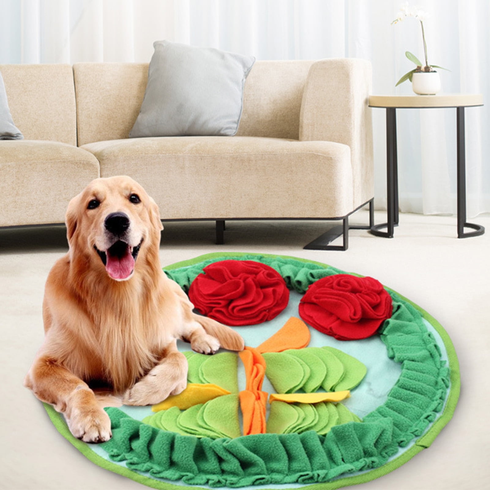 Luvbestaken Snuffle Mat for Dogs, Dog Nosework Feeding Mat, Pet Interactive  Dog Puzzle Toys Encourages Natural Foraging Skills for Training and Stress