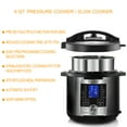 thumbnail image 4 of Megachef 6 Quart Stainless Steel Electric Digital Pressure Cooker with Lid, 4 of 7