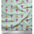 thumbnail image 1 of Soimoi Crepe Silk Fabric Artistic Floral Ethnic Print Fabric by The Yard 42 Inch Wide, 1 of 3