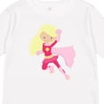 thumbnail image 4 of Inktastic Superhero Girl, Cute Girl, Blonde Hair, Pink Cape Girls Long Sleeve Toddler T-Shirt, 4 of 5