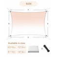 thumbnail image 6 of Sun Shade Sail 12x16Ft Dreamy Peach Pink and White Gradient Uv Block Sunshade Canopy Outdoor Shade Cover Rectangle Shade Cloth For Patio Garden Yard Deck Pergola, 6 of 6