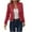 Red Cropped Blazer Jacket, variant on UTSJKR Womens Cropped Blazer Jacket 2024 Fall Fashion Casual Lightweight Fitted Office Outwear Suit Black L