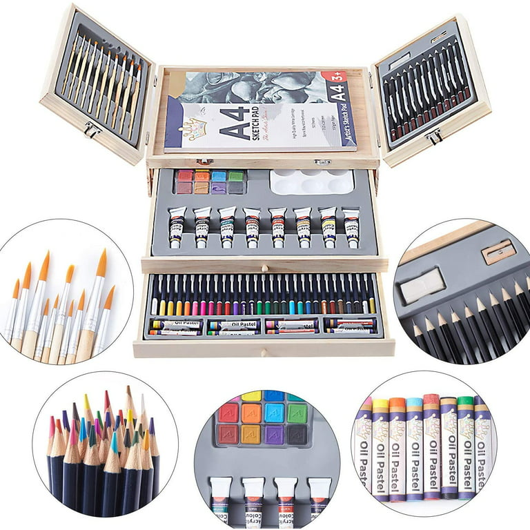 Cool Bank Professional Art Set 85 Piece with 3 x 50 Page Drawing