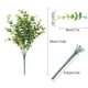 thumbnail image 4 of Billuyoard 2 piezas de plantas de arbustos de plástico de eucalipto Artificial plantas de apariencia vívida para la decoración del balcón de la fiesta Decoración Verde oscuro Billuyoard HA084256-02, 4 of 6