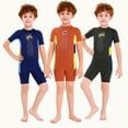 thumbnail image 4 of Soidarity Trajes de neopreno para niños de 2,5 MM, traje de buceo de una pieza, traje de neopreno de secado rápido, traje de baño para niños, buceo, Deportes acuáticos azul marino S Soidarity OD003681-06, 4 of 6