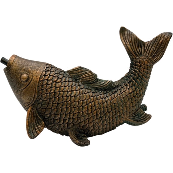 Danner Pond Master Fish Spitter Fountain - Brown Fishpond Water Pond Spitter - Pack of 1 — Residential Use, Standard Application