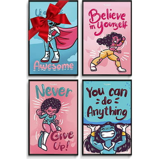 Gift for Girl, Girls Sports Art, Basketball Girls Wall Art, Softball Girls  Art, Tween Girl Wall Art, Teen Girl Gift Idea, Set of 4 Prints 