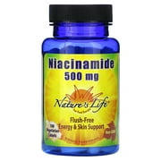 Natures Life Energizing Niacinamide (B-3) 500 mg 100 Vegetarian Tablet