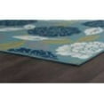 thumbnail image 4 of 5x8 Water Resistant, Indoor Outdoor Rugs for Patios, Front Door Entry, Entryway, Deck, Porch, Balcony | Outside Area Rug for Patio | Aqua, Floral | Size: 5'3'' x 7'3'', 4 of 7