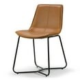 thumbnail image 3 of Set of 2 Amery Iron Frame Vintage Cappuccino Faux Leather Dining Chair, 3 of 4